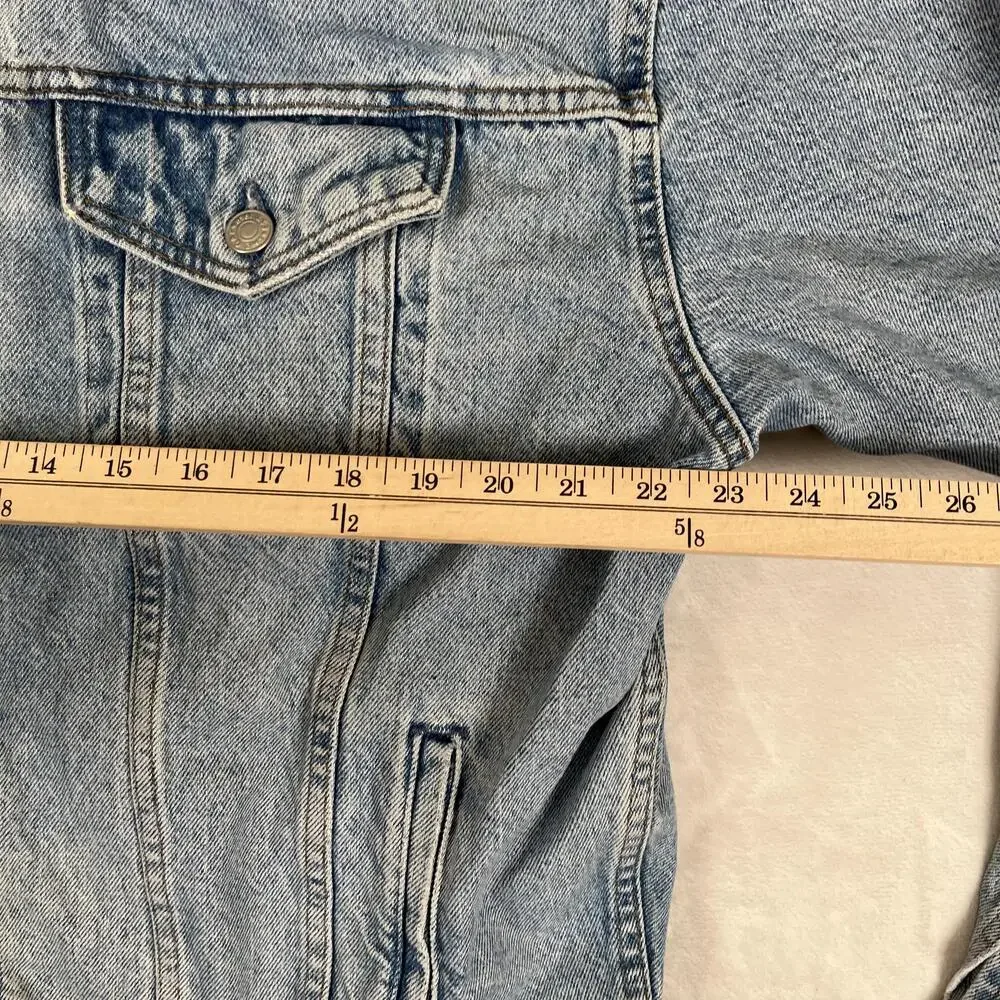 Vintage Gap Denim Jacket Mens XL Blue Faded Trucker USA Made 90s Classic